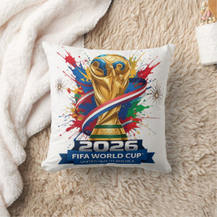Football Fan 2026   Soccer Theme Decorative Throw  Pillow
