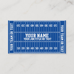 Football Fan Coach Player Gridiron Business Card