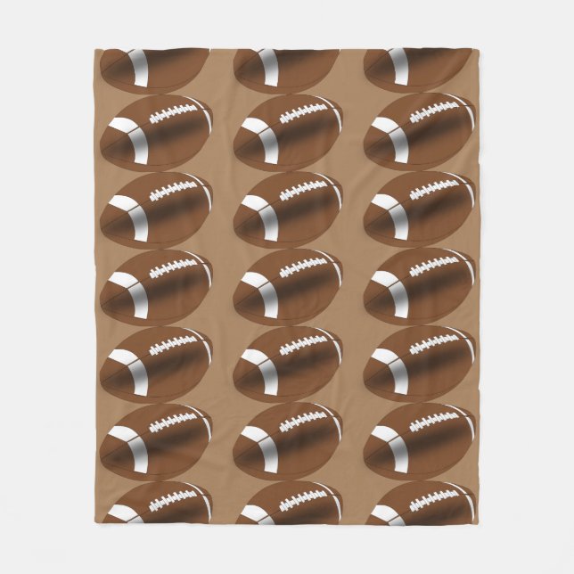 Football Fan Fans and Players Fleece Blanket (Front)