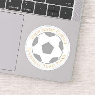 Football Fan Personalized with Team Name Sticker