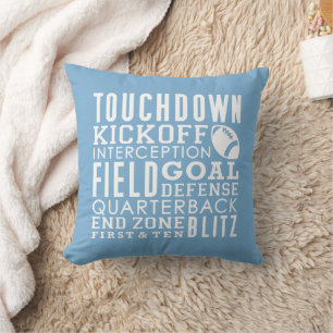 Football Fan Throw Pillow