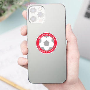 Football Fan with Team Name Mobile Phone