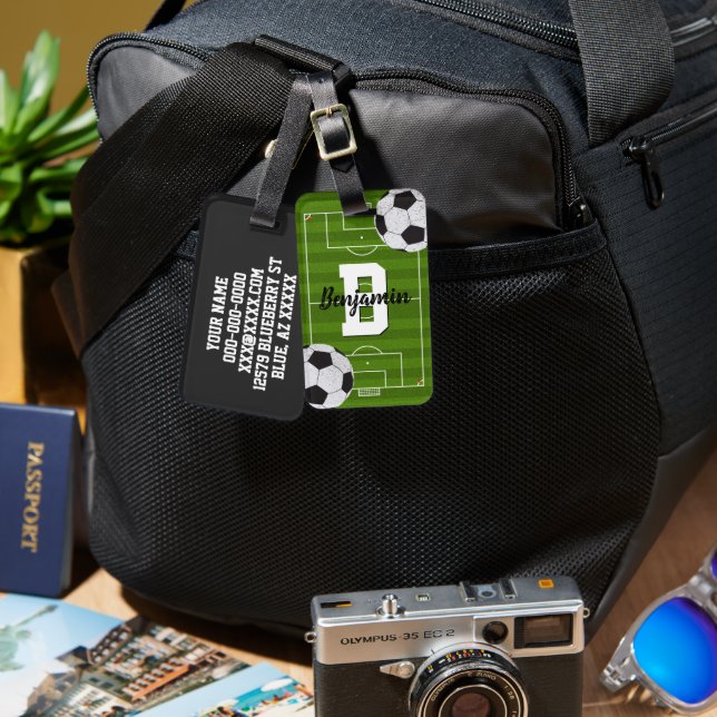 Football Fans  Luggage Tag (Front & Back)