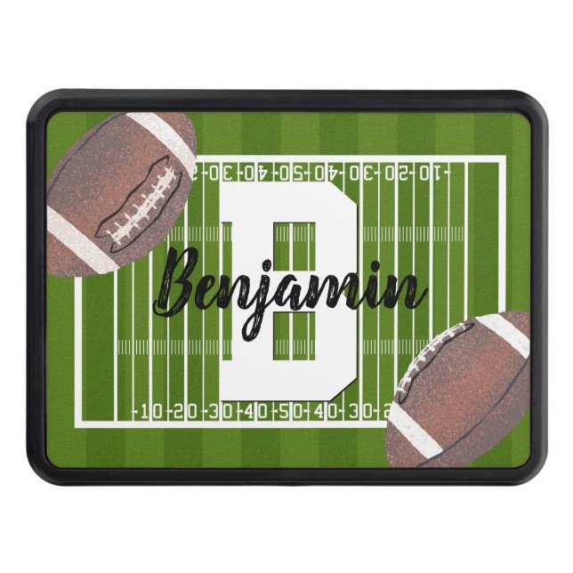 Football Fans Trailer Hitch Cover (Front)
