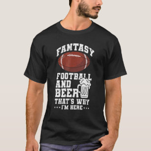 Football  Fantasy Football And Beer Draught Legend T-Shirt
