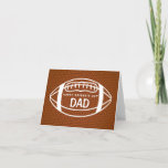 Football Father's Day Card<br><div class="desc">Let Dad know you scored the best dad with this fun football card! Personalize the outside and inside of the card with a special message!</div>