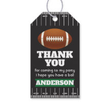 Football Favour Tags - Football Birthday Party Tag