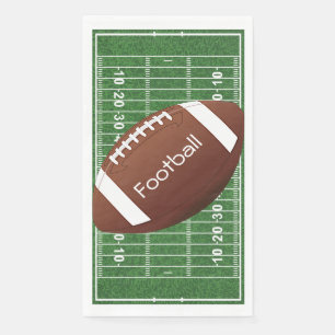 Football Field Ball Design Guest Towel Napkin