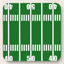 Football Field Cork Coaster