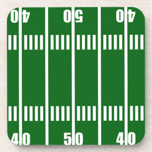 Football Field Cork Coaster