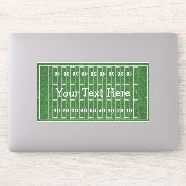 Football Field Design Contour Sticker (Computer)
