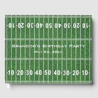 Football Field Design Guest Book