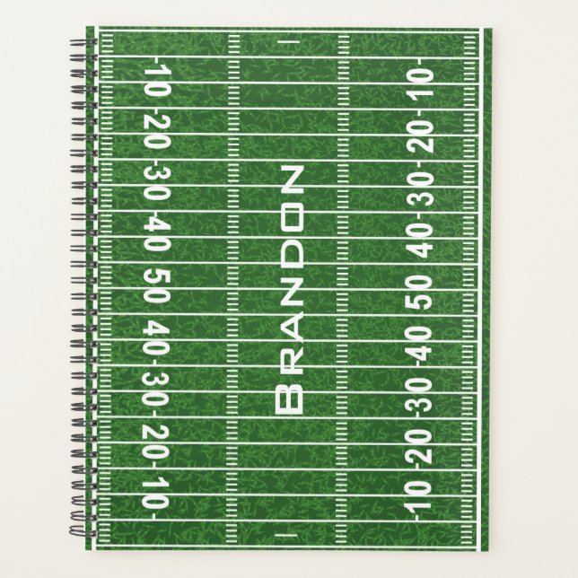 Football Field Design Weekly/Monthly Planner (Front)