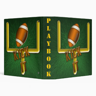 Football Field Goal Kick It Playbook Classeur