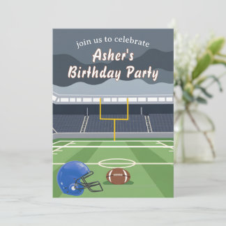 Football Field Invitation