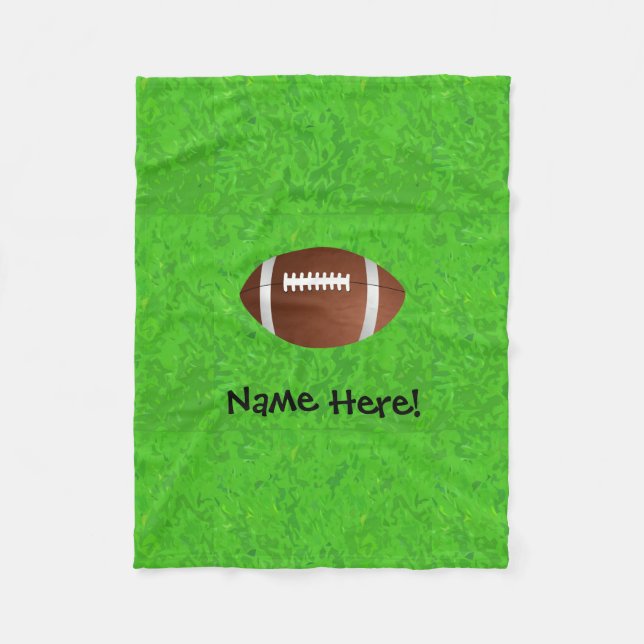 Football Field Junior Varsity Fleece Blanket (Front)