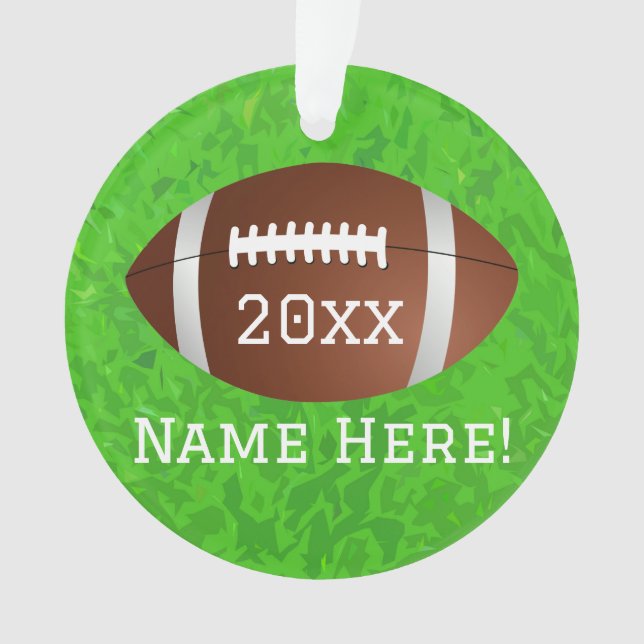 Football Field Junior Varsity Ornament (Front)