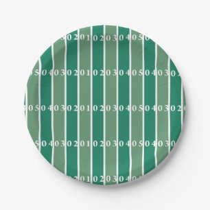 Football Field Paper Plates