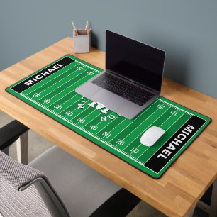 Football Field Sports Personalized Monogram  Desk Mat