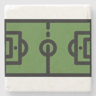 football-field stone coaster