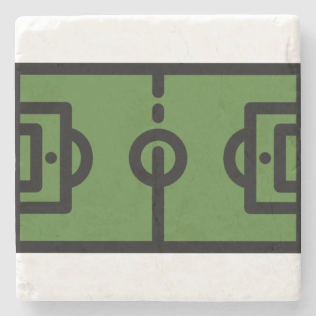 football-field stone coaster (Front)