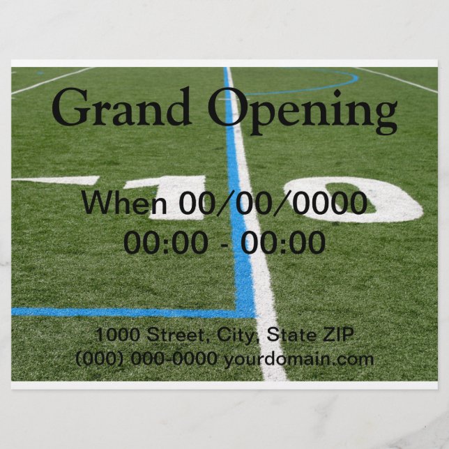 Football Field Ten Flyer (Front)