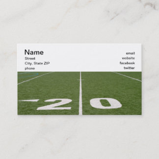 Football Field Twenty Business Card