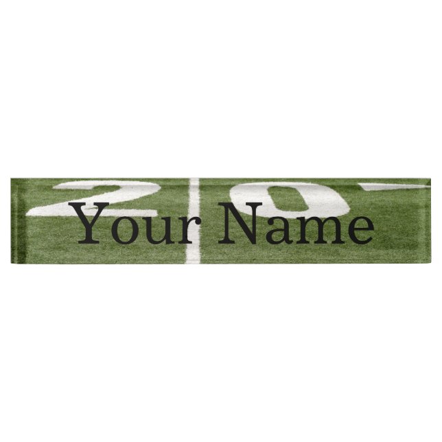 Football Field Twenty Nameplate (Front)