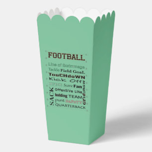 FOOTBALL Field typography Favor Box