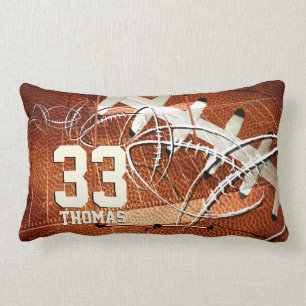 football fieldgoal his name number lumbar pillow
