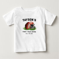 Football First Year Down 1st Birthday