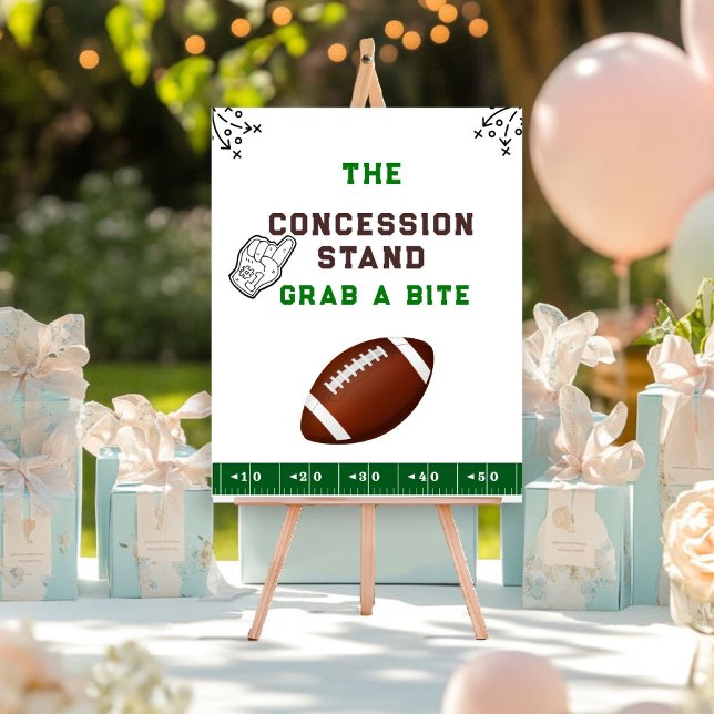 Football First Year Down 1st birthday Fodd sign (Creator Uploaded)