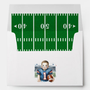 Football First Year Down Birthday Envelope