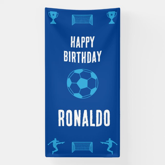 Football Football Anniversaire bannière (Verticale)