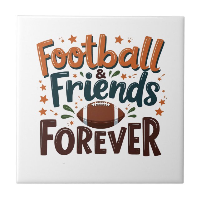 Football Friends Forever Fantasy Football Season  Tile (Front)