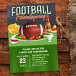 Football Friendsgiving Dinner Invitation<br><div class="desc">Football Friendsgiving Turkey Friendsgiving Dinner Sports Turkeys and Touchdowns Invitation</div>