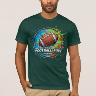Football Furry Dominate Game Day Vibes T-Shirt