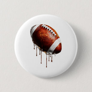 Football Game Day Drip Graphic  2 Inch Round Button