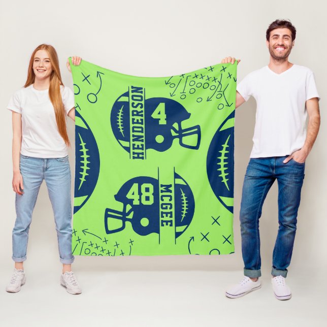 Football Game Day Fleece Blanket (In Situ)