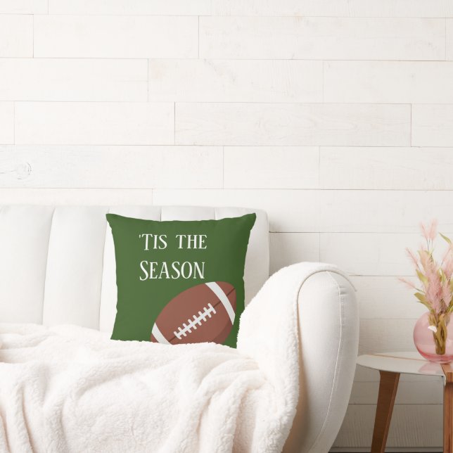 Football Game Day Throw Pillow (Couch)