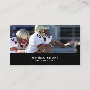 Football Game, Footballer, Football Coach Business Card