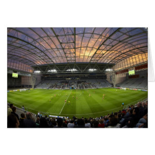 Football game, Forsyth Barr Stadium, Dunedin