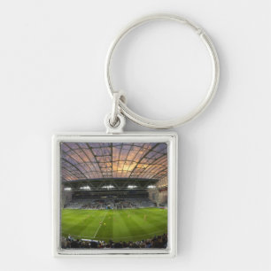 Football game, Forsyth Barr Stadium, Dunedin Keychain