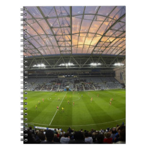 Football game, Forsyth Barr Stadium, Dunedin Notebook