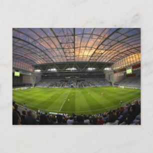 Football game, Forsyth Barr Stadium, Dunedin Postcard