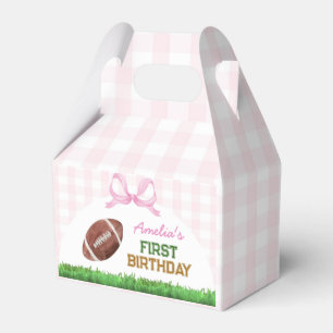 Football Girl Birthday Party Favor Box