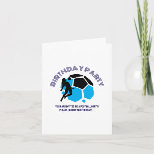 Football Girl Birthday party, Football Player Gift Invitation