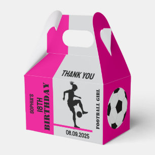Football Girl, Football Player Gift, Birthday Favor Box