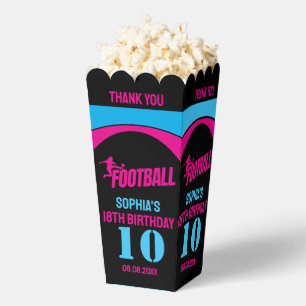 Football Girl Player, Football Birthday Girl Favou Favor Box