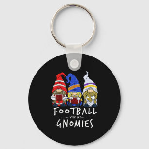 Football Gnomes Football With My Gnomies For Boys  Keychain